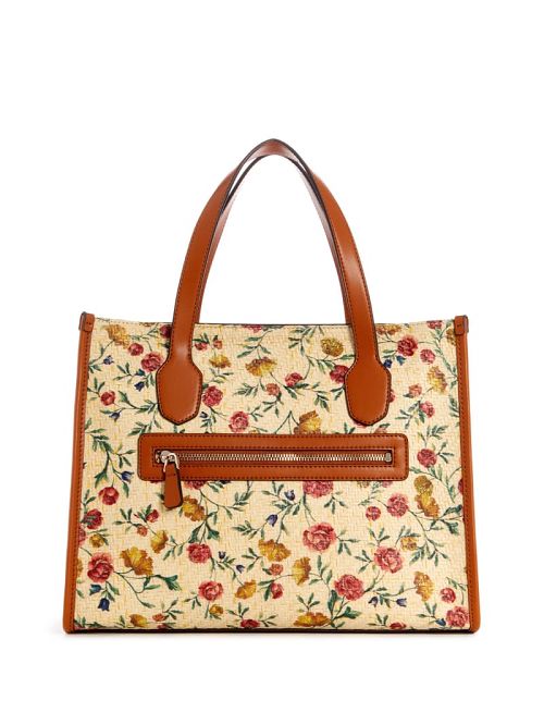 Guess Silvana Floral Straw Tote Multi | GUESS-SN29407
