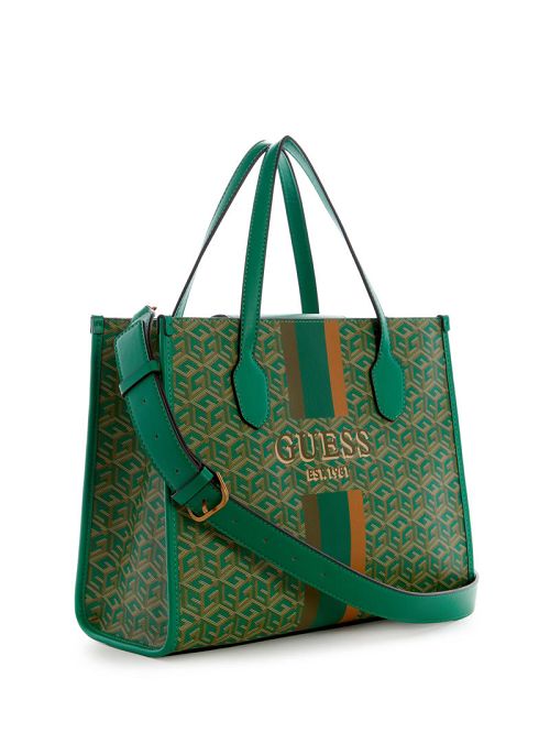 Guess Silvana G Cube Tote Groen | GUESS-SN28977