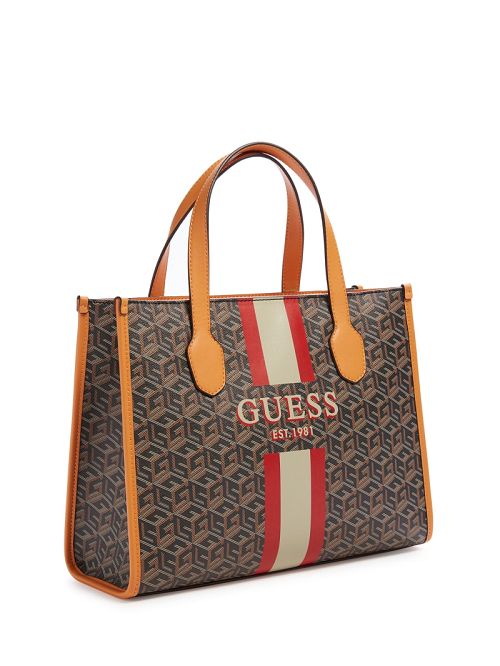 Guess Silvana G Cube Tote Zwart | GUESS-SN28741