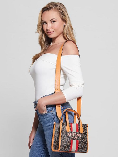 Guess Silvana Mini Totes Zwart | GUESS-SN28754