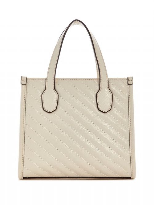Guess Silvana Mini Woven Tote Wit | GUESS-SN29459
