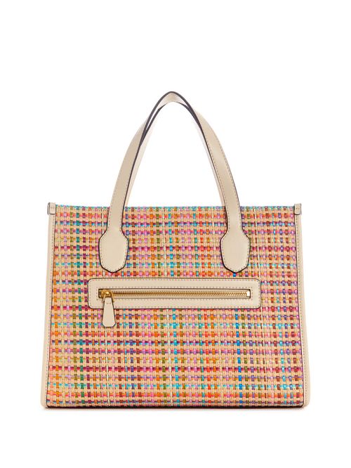 Guess Silvana Multicolor Straw Tote Wit | GUESS-SN29393