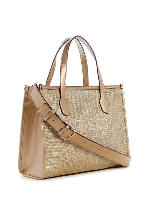 Guess Silvana Raffia Tote Goud | GUESS-SN29387
