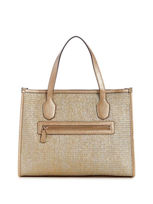 Guess Silvana Raffia Tote Goud | GUESS-SN29387