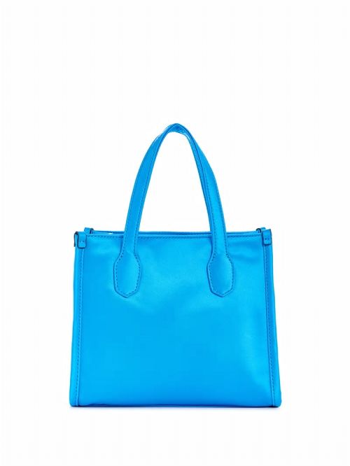 Guess Silvana Satin Mini Tote Blauw | GUESS-SN29403