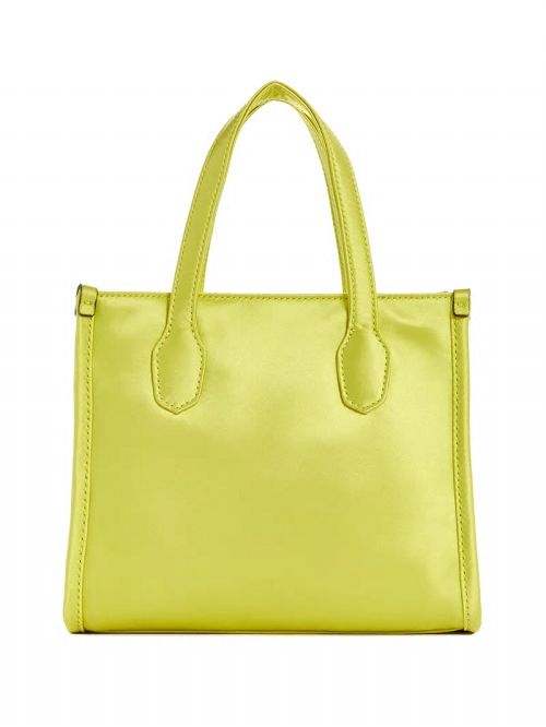 Guess Silvana Satin Mini Tote Geel | GUESS-SN28932
