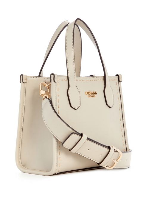 Guess Silvana Stitched Mini Tote Bruin | GUESS-SN29404