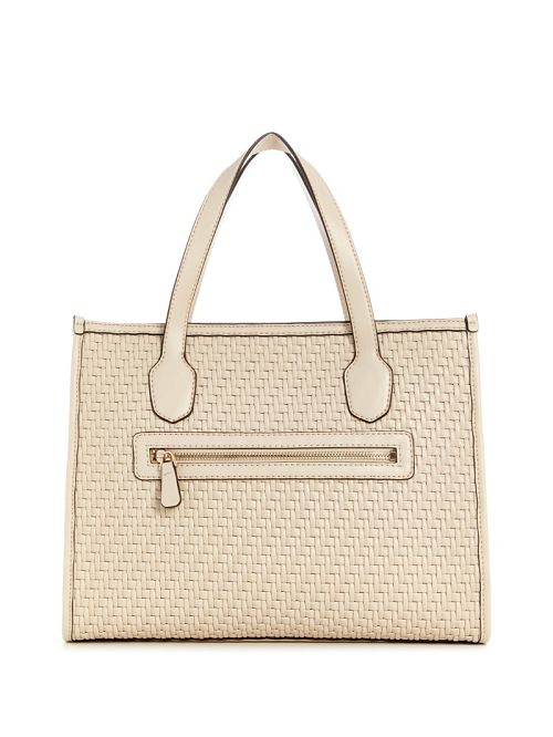 Guess Silvana Woven Tote Wit | GUESS-SN29465