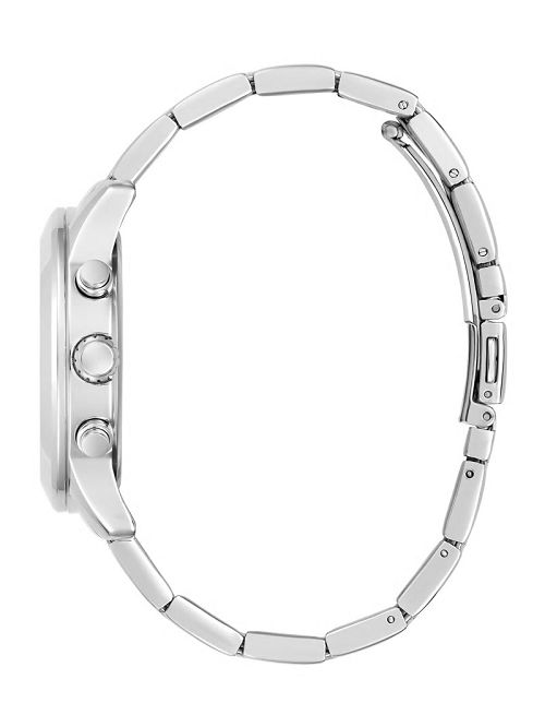 Guess Silver-Tone Colored Crystal Multifunction Watch Zilver | GUESS-SN29978