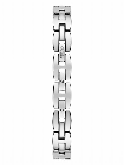 Guess Silver-Tone Crystal Analog Watch Zilver | GUESS-SN30019