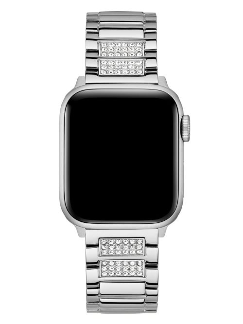 Guess Silver-Tone Rhinestone 38-40 mm Band for Apple Watch® Zilver | GUESS-SN29998