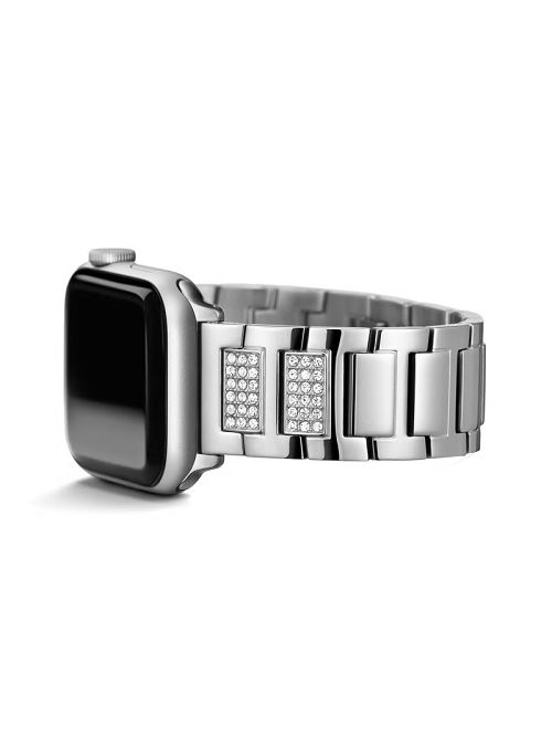 Guess Silver-Tone Rhinestone 38-40 mm Band for Apple Watch® Zilver | GUESS-SN29998