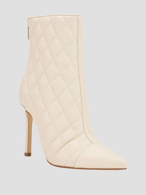 Guess Simoney Zip-Up Booties Wit | GUESS-SN29903