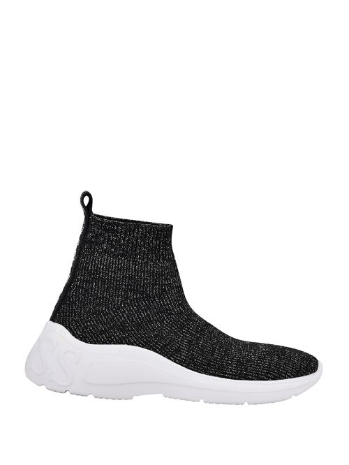 Guess Sindera Shimmer Sock Sneakers Zilver | GUESS-SN29541
