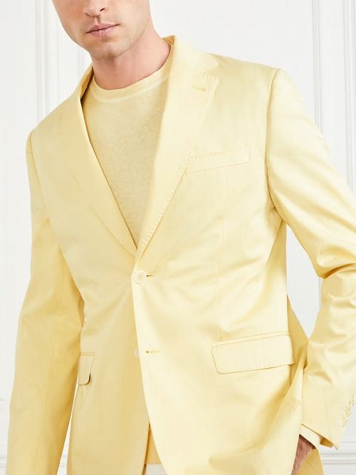 Guess Single Breasted Blazer Geel | GUESS-SN30729
