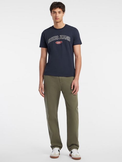 Guess Slim 1981 Tee Blauw | GUESS-SN30512