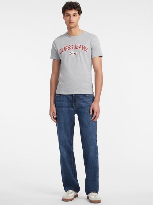 Guess Slim 1981 Tee Grijs | GUESS-SN30504