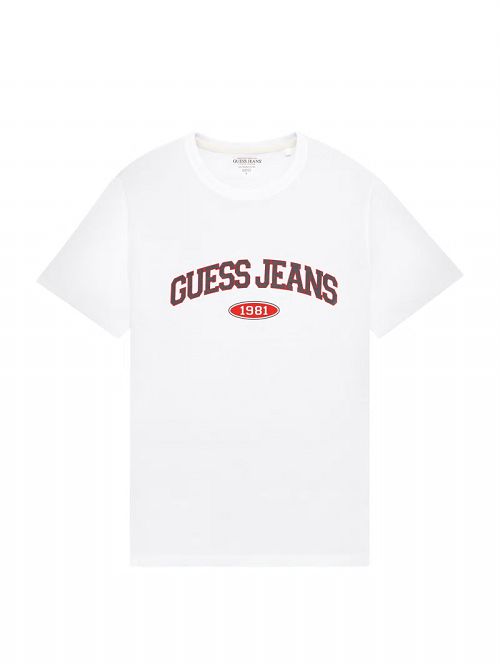 Guess Slim 1981 Tee Wit | GUESS-SN30511