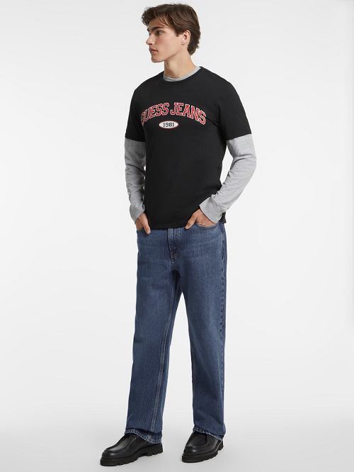 Guess Slim 1981 Tee Zwart | GUESS-SN30563