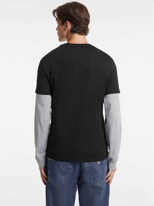 Guess Slim 1981 Tee Zwart | GUESS-SN30563