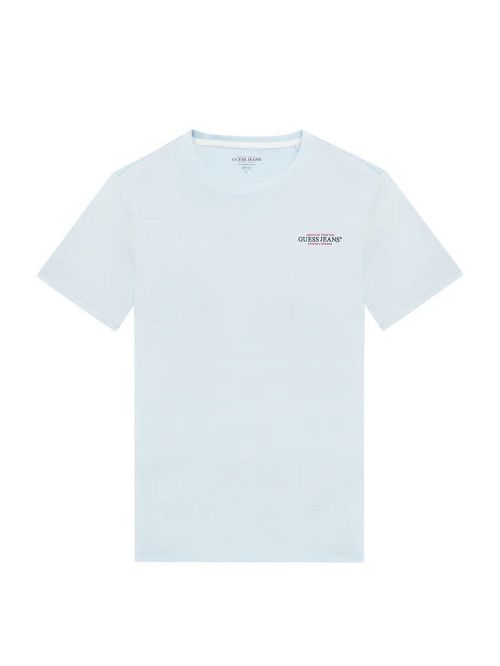 Guess Slim American Tradition Tee Blauw | GUESS-SN30501