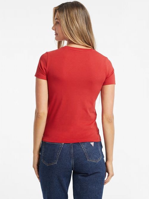 Guess Slim American Tradition Tee Rood | GUESS-SN27323