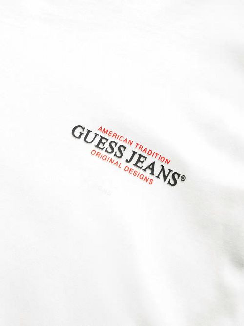Guess Slim American Tradition Tee Wit | GUESS-SN30596