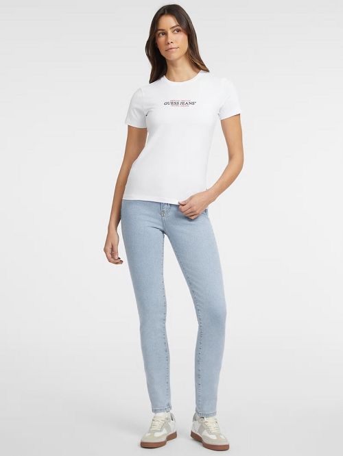 Guess Slim American Tradition Tee Wit | GUESS-SN27092