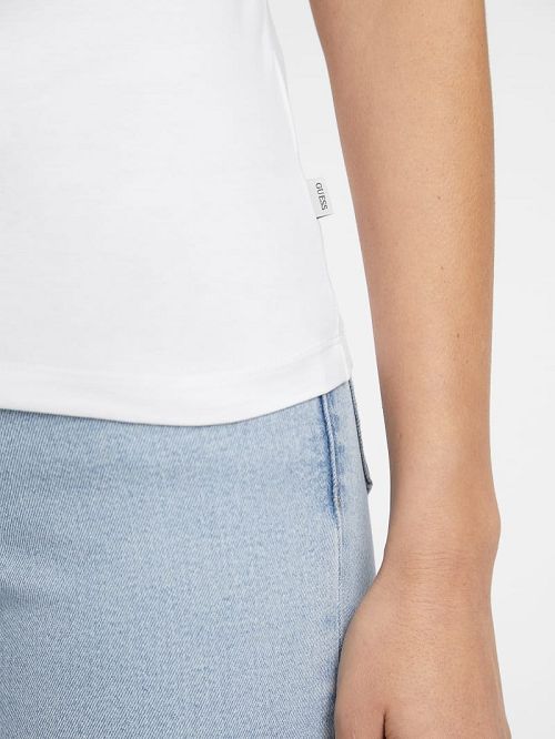 Guess Slim American Tradition Tee Wit | GUESS-SN27092