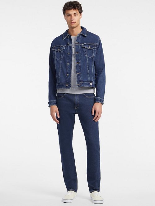 Guess Slim Denim Trucker Jacket Blauw | GUESS-SN30831