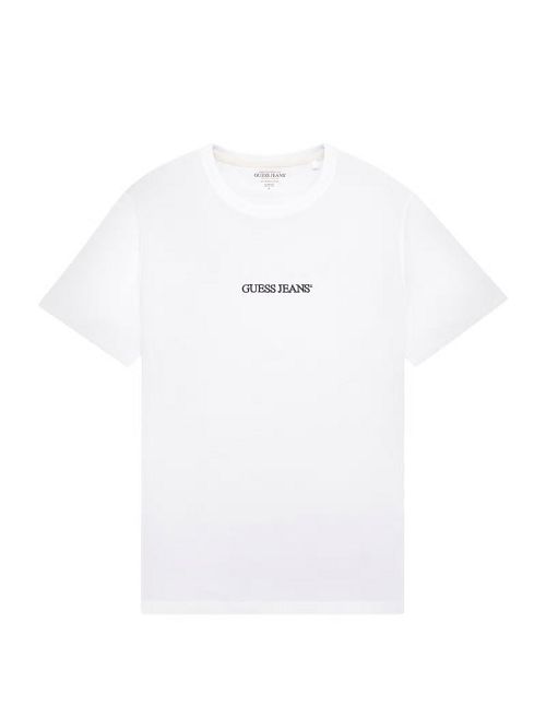 Guess Slim Embroidered Logo Tee Wit | GUESS-SN30599