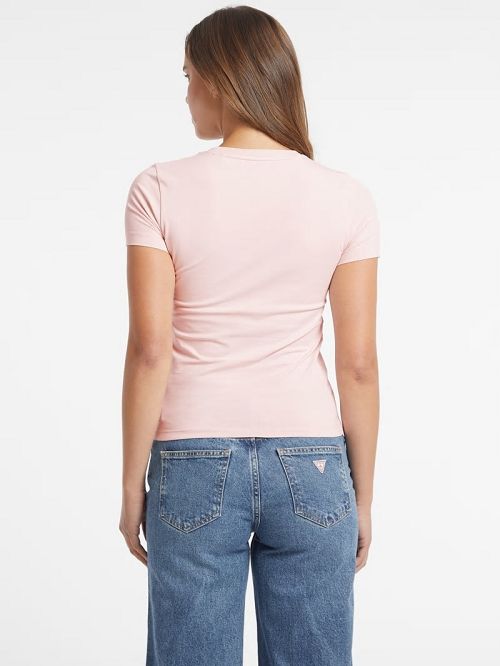 Guess Slim Iconic Tee Roze | GUESS-SN27395