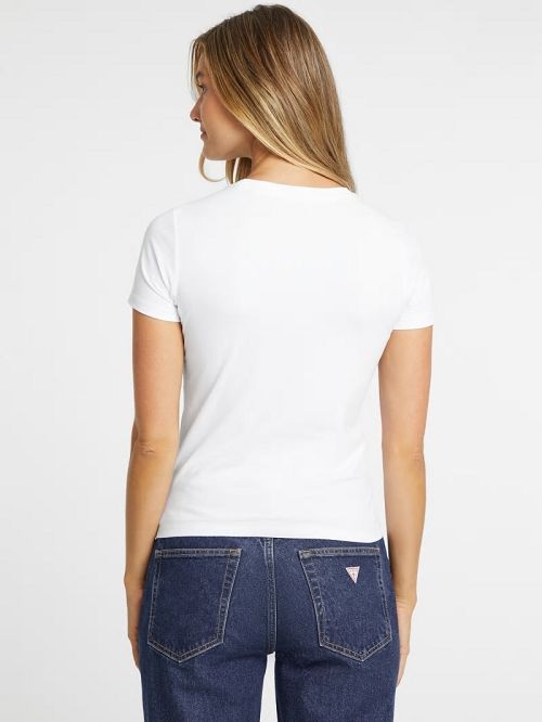Guess Slim Iconic Tee Wit | GUESS-SN27438