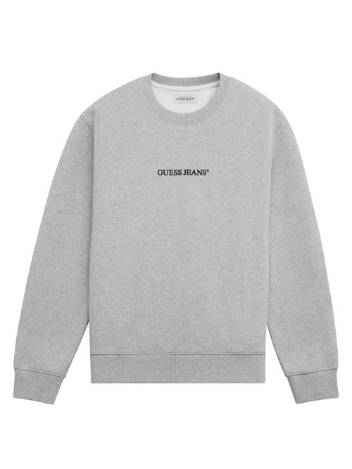 Guess Slim Logo Crewneck Sweatshirt Grijs | GUESS-SN31527