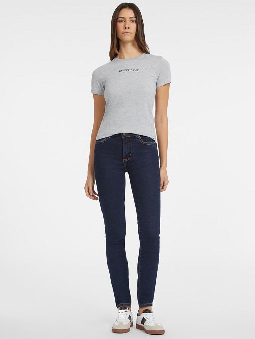 Guess Slim Logo Tee Grijs | GUESS-SN27124