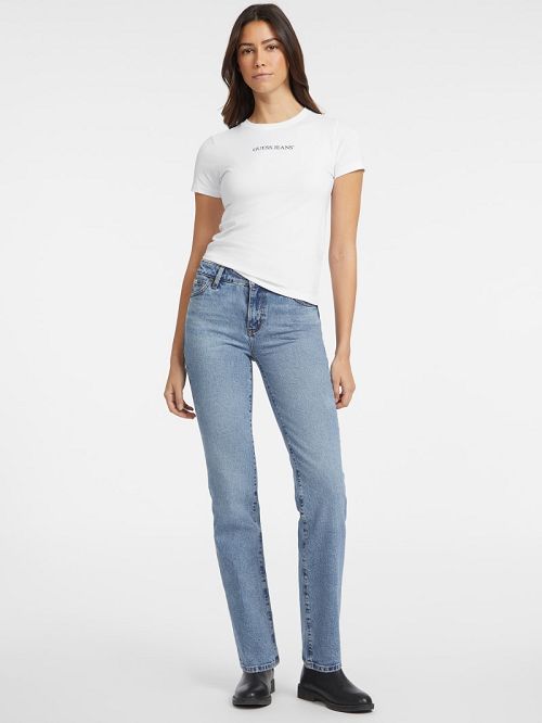 Guess Slim Logo Tee Wit | GUESS-SN27169