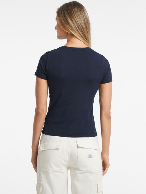 Guess Slim Mini American Tradition Tee Blauw | GUESS-SN27264