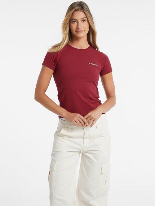 Guess Slim Mini American Tradition Tee Rood | GUESS-SN27265