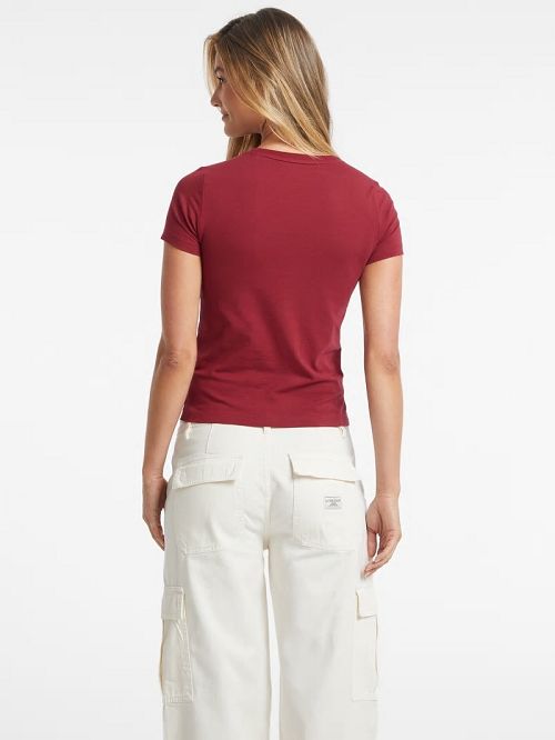 Guess Slim Mini American Tradition Tee Rood | GUESS-SN27265