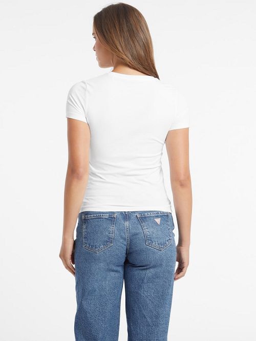 Guess Slim Mini American Tradition Tee Wit | GUESS-SN27392