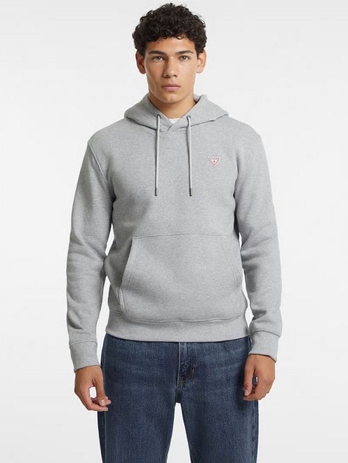 Guess Slim Mini Triangle Hoodie Grijs | GUESS-SN30983