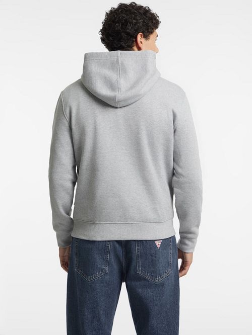 Guess Slim Mini Triangle Hoodie Grijs | GUESS-SN30983
