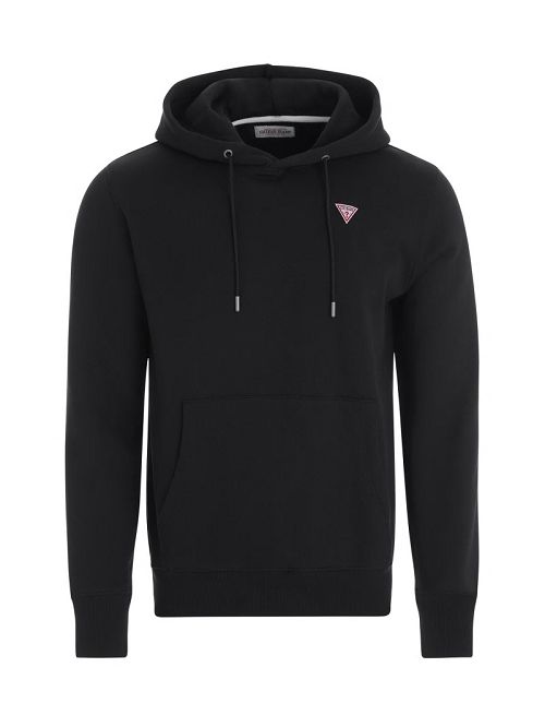 Guess Slim Mini Triangle Hoodie Zwart | GUESS-SN31013