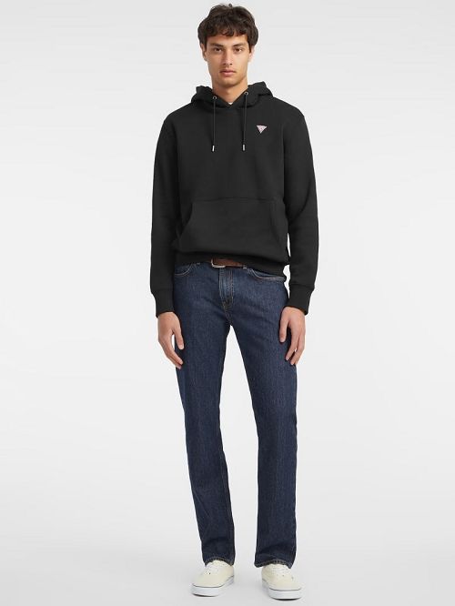 Guess Slim Mini Triangle Hoodie Zwart | GUESS-SN31013