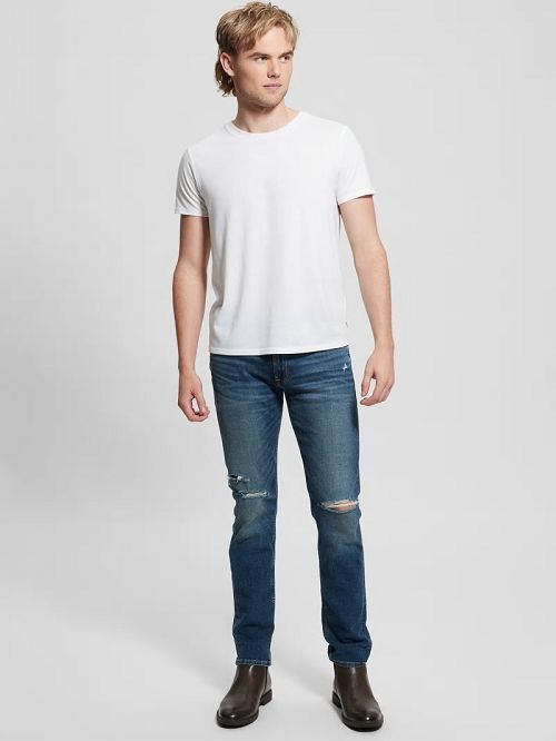 Guess Slim Tapered Jeans Blauw | GUESS-SN30351