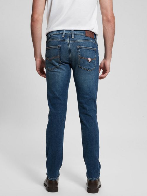 Guess Slim Tapered Jeans Blauw | GUESS-SN30351