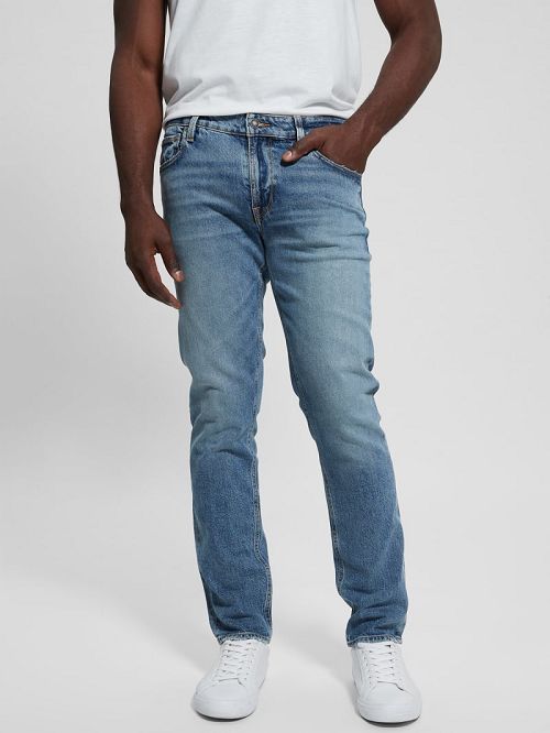Guess Slim Tapered Jeans Blauw | GUESS-SN30361