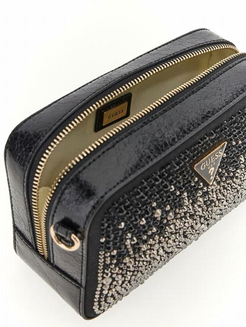 Guess Sofia Crystal Mini Crossbody Zwart | GUESS-SN28820
