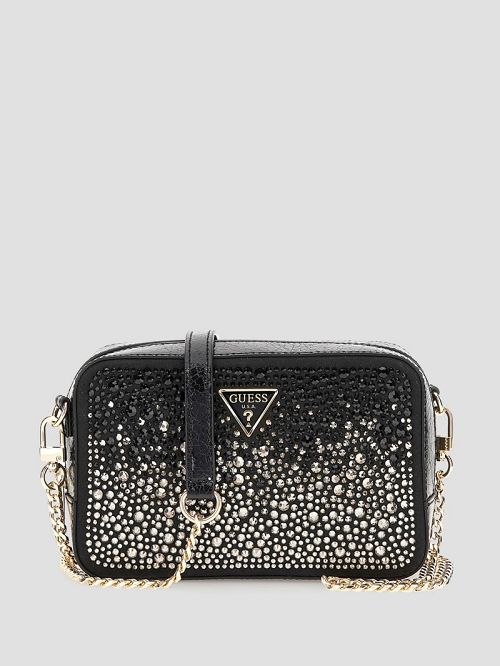 Guess Sofia Crystal Mini Crossbody Zwart | GUESS-SN28820