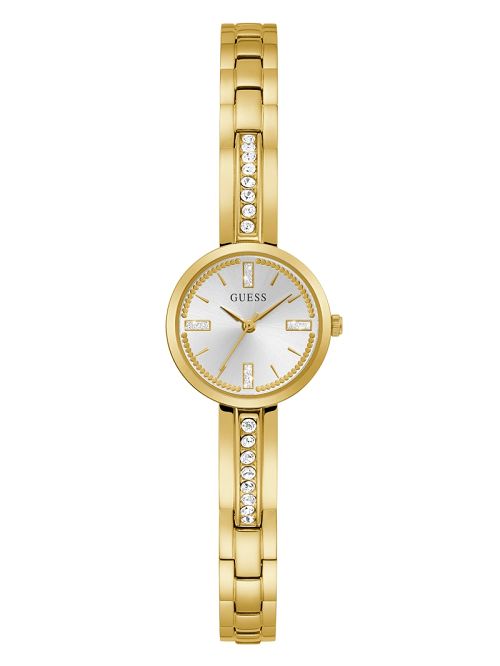 Guess Sofia Gold-Tone Crystal Analog Watch Goud | GUESS-SN30022